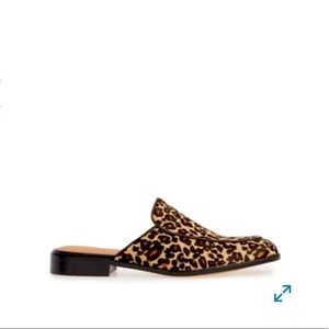 Caslon calf-hair leopard mules